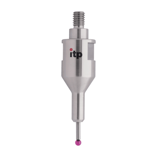 ITP Straight Styli - Type C - Ruby Ball - M6 Thread x 49mm Overall Length - THM6R3016049