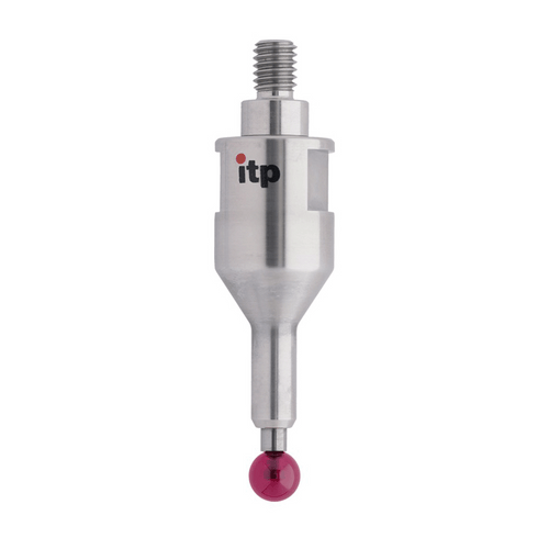 ITP Straight Styli - Type C - Ruby Ball - M6 Thread x 49mm Overall Length - THM6R6016049