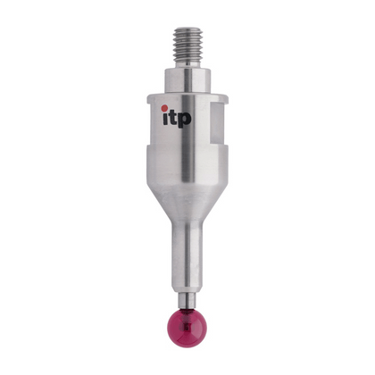 ITP Straight Styli - Type C - Ruby Ball - M6 Thread x 49mm Overall Length - THM6R8016049
