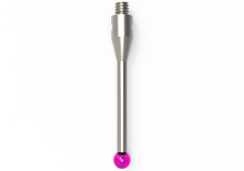 ITP Straight Styli - Type A - Ruby Ball - M2 Thread x 21.25mm Overall Length - TIM202503021
