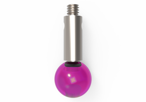 ITP Straight Styli - Type J - Ruby Ball - M2 Thread x 13mm Overall Length - TIM206003013
