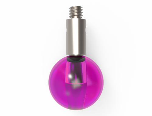 ITP Straight Styli - Type J - Ruby Ball - M2 Thread x 13mm Overall Length - TIM208003013