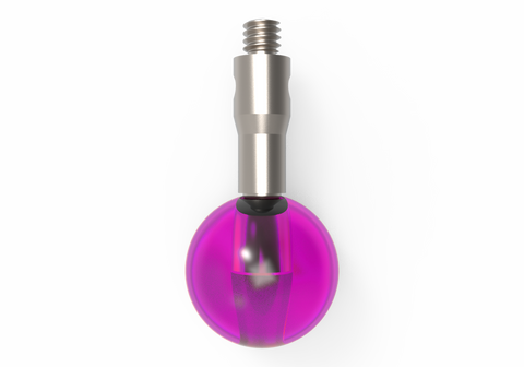 ITP Straight Styli - Type A - Ruby Ball - M2 Thread x 15mm Overall Length - TIM208003015