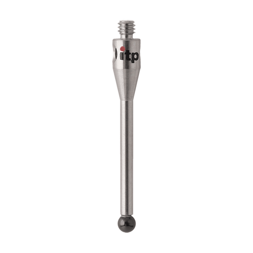 ITP Straight Styli - Type A - Silicon Nitride Ball - M2 Thread x 21.25mm Overall Length - TIM2S2503021