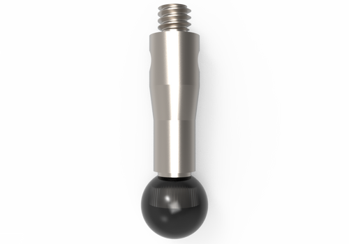 ITP Straight Styli - Type A - Silicon Nitride Ball - M2 Thread x 12mm Overall Length - TIM2S4003012