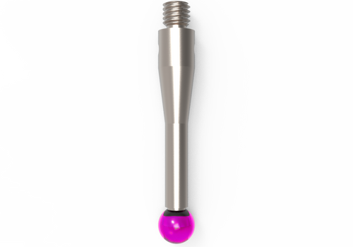 ITP Straight Styli - Type A - Ruby Ball - M3 Thread x 23mm Overall Length - TIM304004023