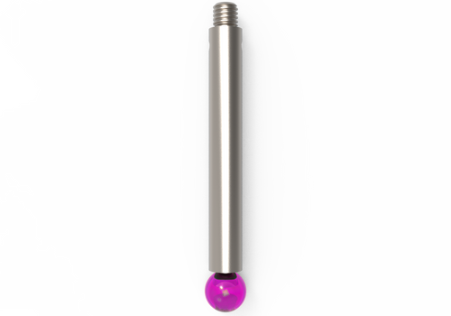 ITP Straight Styli - Type J - Ruby Ball - M3 Thread x 33.5mm Overall Length - TIM305004033