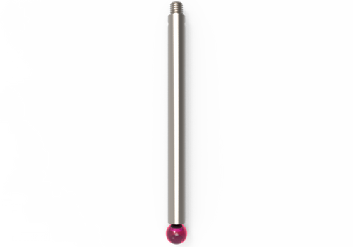 ITP Straight Styli - Type J - Ruby Ball - M3 Thread x 52.5mm Overall Length - TIM305004052