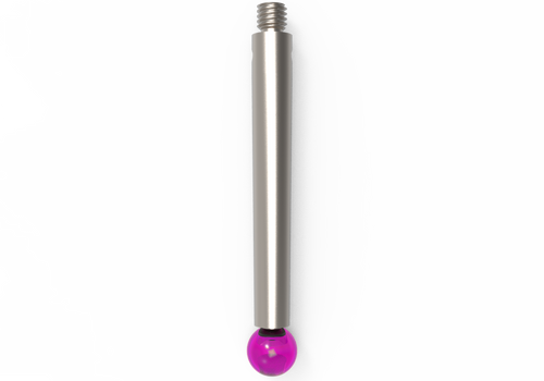 ITP Straight Styli - Type J - Ruby Ball - M3 Thread x 33.5mm Overall Length - TIM3050R4033