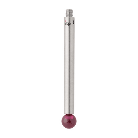 ITP Straight Styli - Type J - Ruby Ball - M3 Thread x 34mm Overall Length - TIM306004034