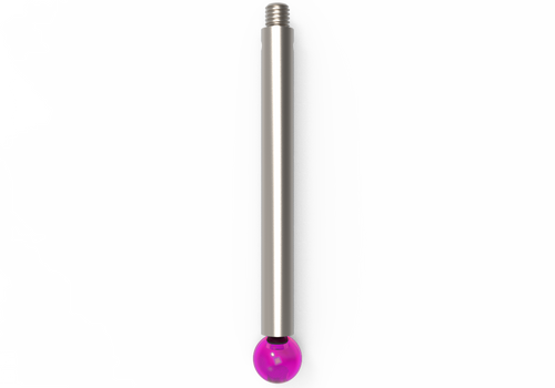 ITP Straight Styli - Type J - Ruby Ball - M3 Thread x 43mm Overall Length - TIM306004043