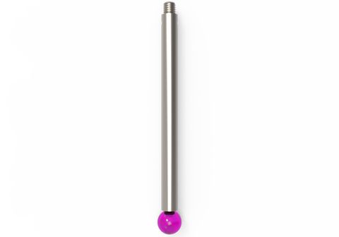 ITP Straight Styli - Type J - Ruby Ball - M3 Thread x 53mm Overall Length - TIM306004053