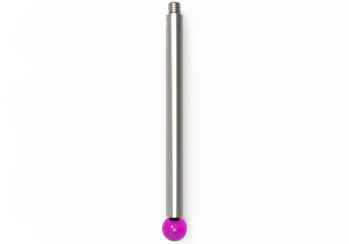 ITP Straight Styli - Type J - Ruby Ball - M3 Thread x 53mm Overall Length - TIM306004053