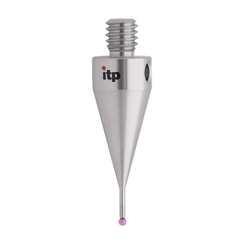 ITP Straight Styli - Type A - Ruby Ball - M4 Thread x 20mm Overall Length - TIM401007020