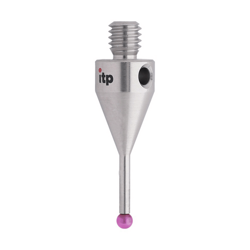 ITP Straight Styli - Type A - Ruby Ball - M4 Thread x 20mm Overall Length - TIM402007020