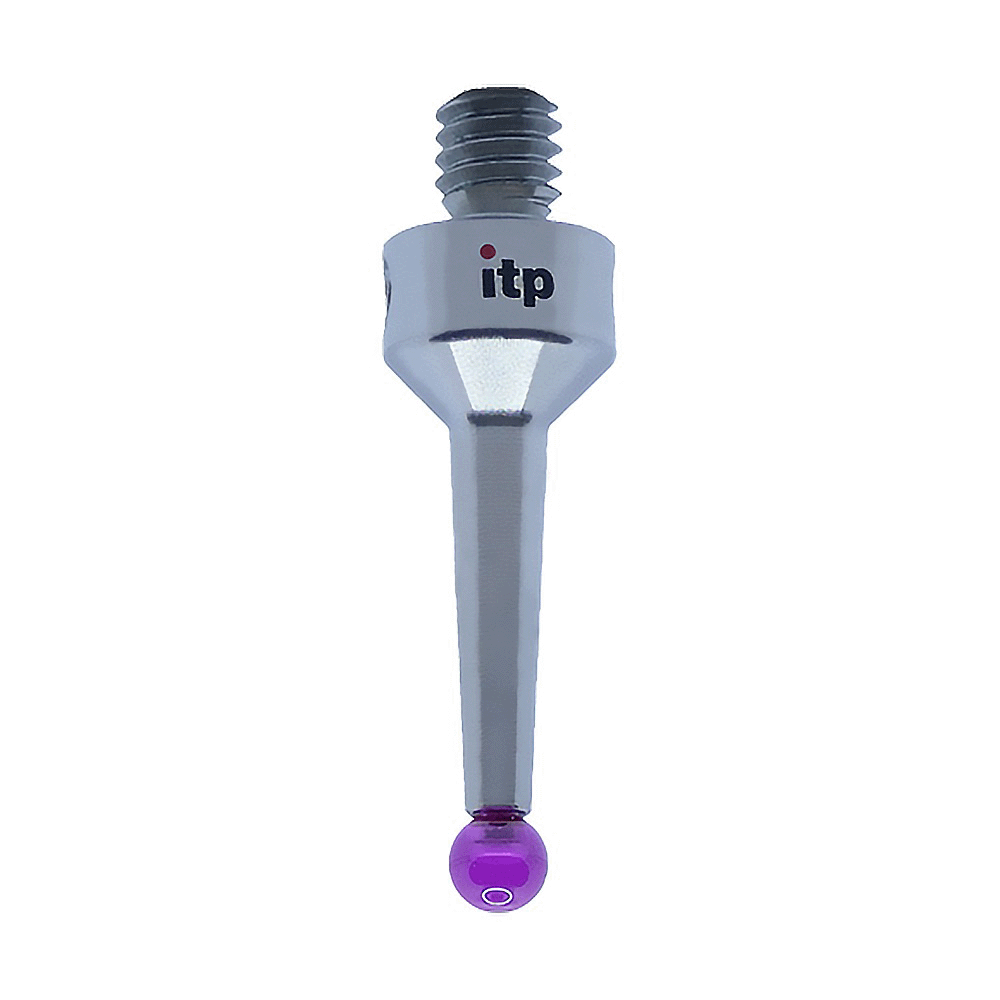 Ruby Styli Protection ITP Straight Styli - Type A - Ruby Ball - M4 Thread x 20mm Overall Len ...