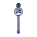 ITP Straight Styli - Type A - Ruby Ball - M4 Thread x 20mm Overall Length - TIM403007020