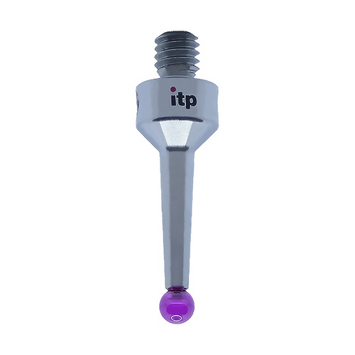 ITP Straight Styli - Type A - Ruby Ball - M4 Thread x 20mm Overall Length - TIM403007020