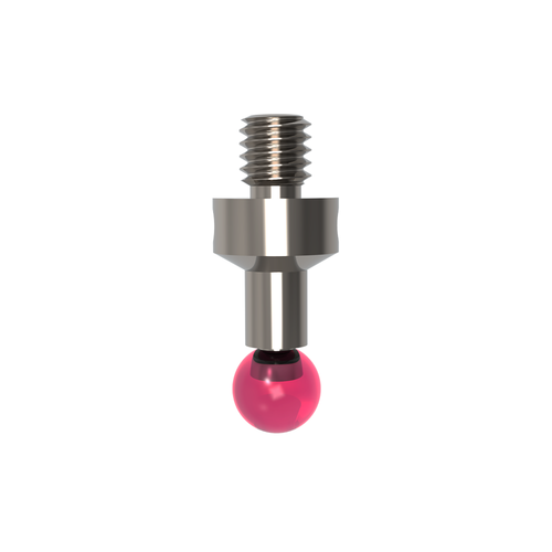 ITP Straight Styli - Type A - Ruby Ball - M4 Thread x 13mm Overall Length - TIM405007013