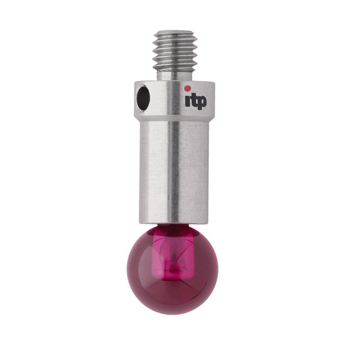 ITP Straight Styli - Type A - Ruby Ball - M4 Thread x 20mm Overall Length - TIM406007020