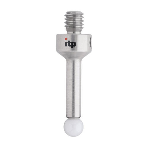 ITP Straight Styli - Type A - Zirconium Oxide Ball - M4 Thread x 20mm Overall Length - TIM4Z4007020