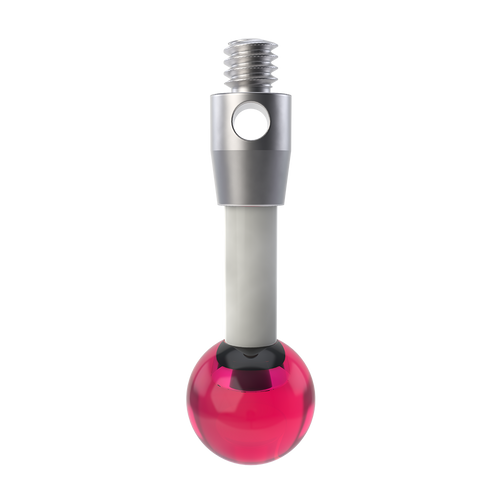 ITP Straight Styli - Type A - Ruby Ball - M2 Thread x 14mm Overall Length - TKM205003014