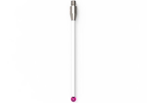 ITP Straight Styli - Type A - Ruby Ball - M3 Thread x 51.5mm Overall Length - TKM303004051
