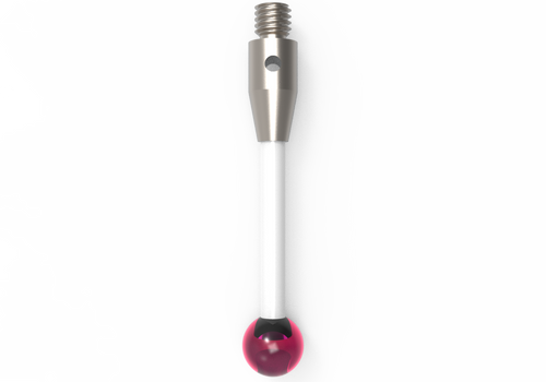 ITP Straight Styli - Type A - Ruby Ball - M3 Thread x 32.5mm Overall Length - TKM305004032