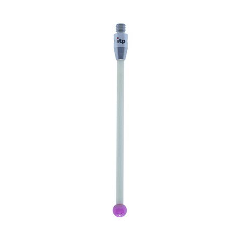 ITP Straight Styli - Type A - Ruby Ball - M3 Thread x 52.5mm Overall Length - TKM305004052