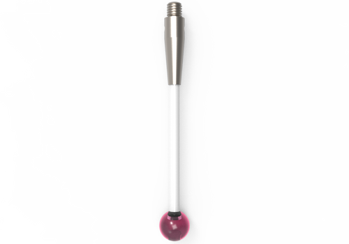 ITP Straight Styli - Type A - Ruby Ball - M3 Thread x 43.5mm Overall Length - TKM306004043