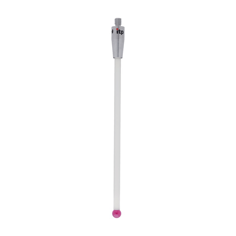 ITP Straight Styli - Type A - Ruby Ball - M4 Thread x 102.5mm Overall Length - TKM405007102