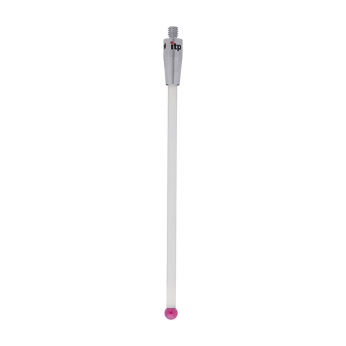 ITP Straight Styli - Type A - Ruby Ball - M4 Thread x 102.5mm Overall Length - TKM405007102