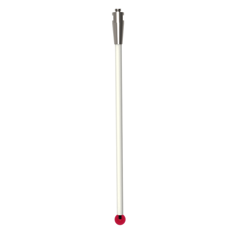 ITP Straight Styli - Type A - Ruby Ball - M4 Thread x 128.5mm Overall Length - TKM407007125