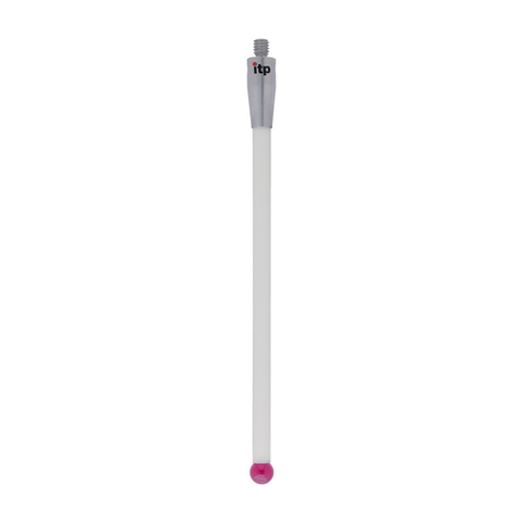 ITP Straight Styli - Type A - Ruby Ball - M4 Thread x 79mm Overall Length - TKM408007079
