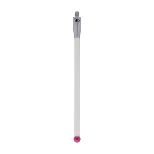ITP Straight Styli - Type A - Ruby Ball - M4 Thread x 79mm Overall Length - TKM408007079
