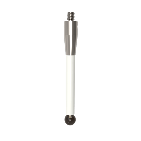 ITP Straight Styli - Type A - Silicon Nitride Ball - M4 Thread x 53mm Overall Length - TKM4S6007053