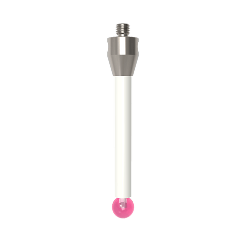 ITP Straight Styli - Type A - Ruby Ball - M5 Thread x 63.5mm Overall Length - TKM508011063