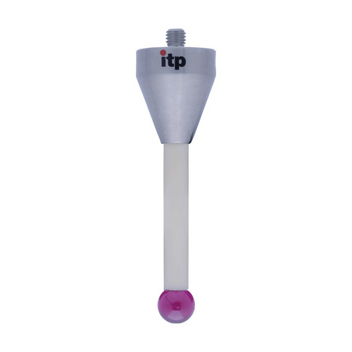 ITP Straight Styli - Type A - Ruby Ball - M5 Thread x 63.5mm Overall Length - TKM508019063