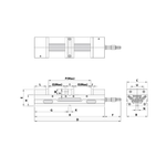 100mm/4 inch Double Station Lockwell Machine Vice - TLD Series (Autowell) - TLD-40G