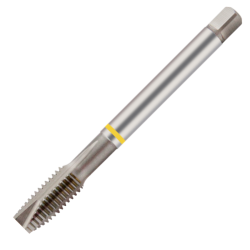 Europa Threading Tap - Spiral Point - Metric Coarse - HSS-E - Yellow Ring (Stub Type) - M2.5 x 0.45