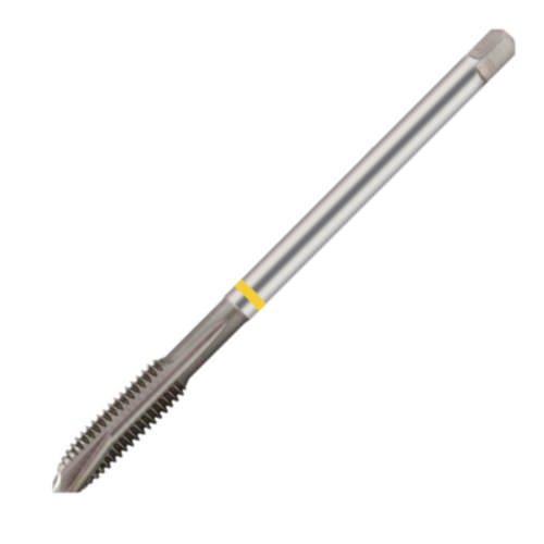 Europa Threading Tap - Spiral Point - Metric Coarse - HSS-E - Yellow Ring - M2 x 0.4