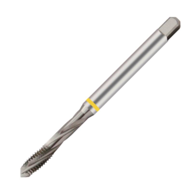 Europa Threading Tap - Spiral Flute (20*) - Metric Coarse - HSS-E - Yellow Ring - M2 x 0.4