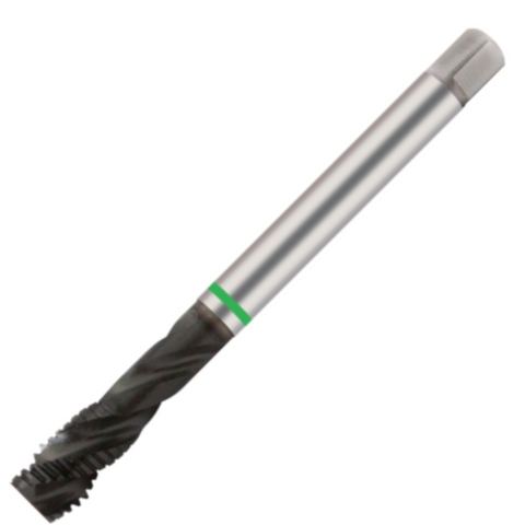 Europa Threading Tap - Spiral Flute - Metric Coarse - 7G Tolerance - HSS-E - Green Ring - M14 x 2