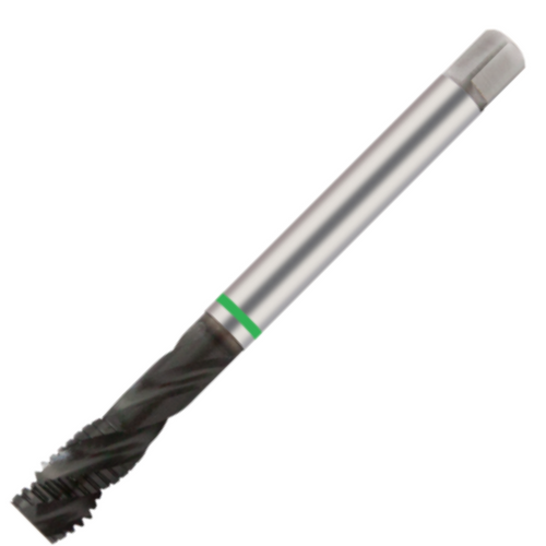 Europa Threading Tap - Spiral Flute - Metric Coarse - 7G Tolerance - HSS-E - Green Ring - M16 x 2