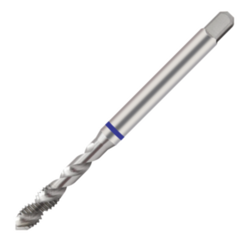Europa Threading Tap - Spiral Flute (45* Helix) - Metric Coarse - HSS-E - Blue Ring - M10 x 1.5
