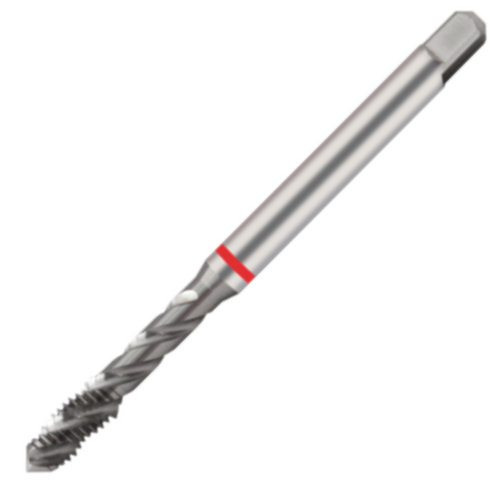 Europa Threading Tap - Spiral Flute - Metric Coarse - HSS-E - Red Ring - M3.5 x 0.6