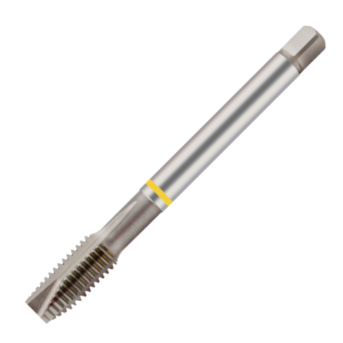 Europa Threading Tap - Spiral Point - UNC - HSS-E - Yellow Ring - 5/16 x 18