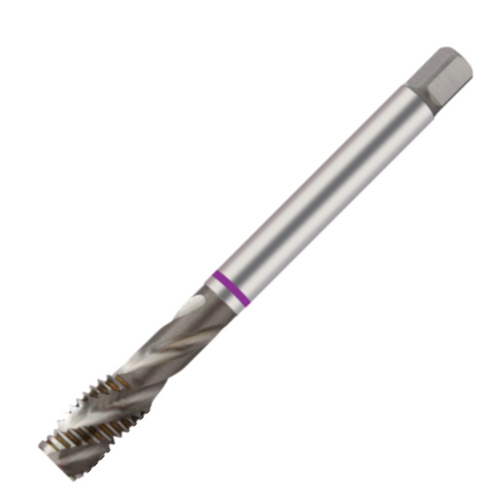 Europa Threading Tap - Spiral Point - Metric Coarse - PM - Purple Ring - M5 x 0.8
