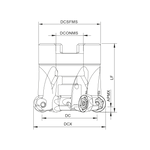 Palbit Arbor Mounting Holder - For RP1204 Inserts - 38mm Cutter Diameter - 181111500