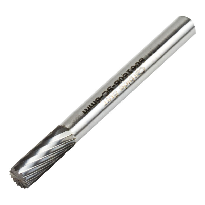 Vortex Carbide Burr Type B - Cylinder With End Cut - Single Cut - 3mm Diameter